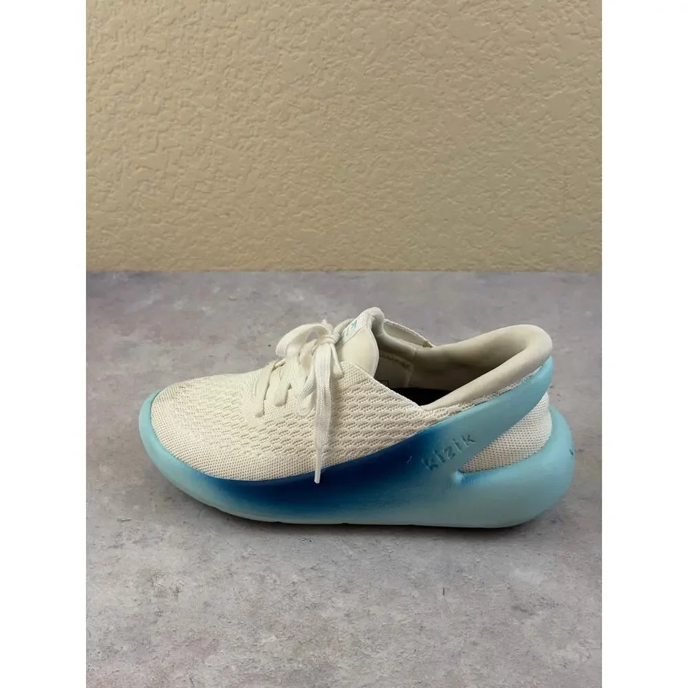 Kizik Roamer Hands Free Sneakers White Blue Gradient Mens 4.5 Womens 6 Walking